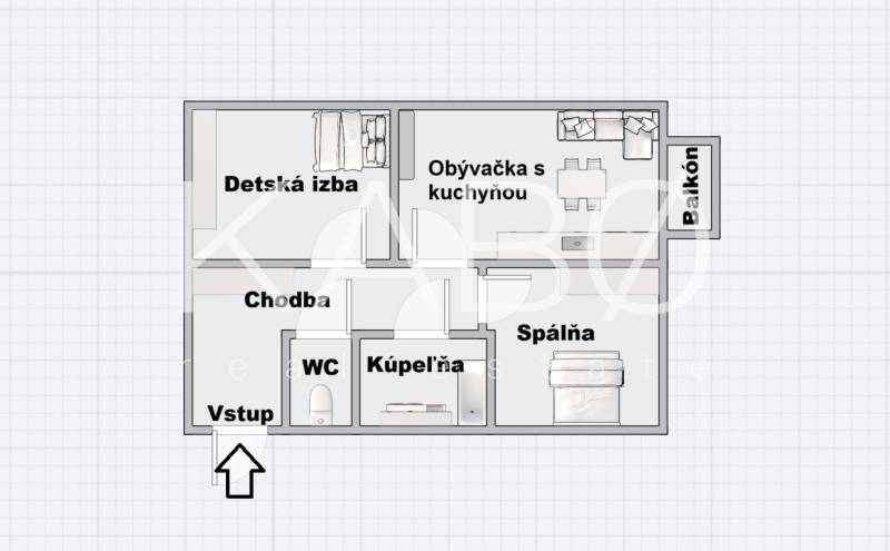 Zariadený 3 izbový byt v Ivanke pri Nitre + garáž